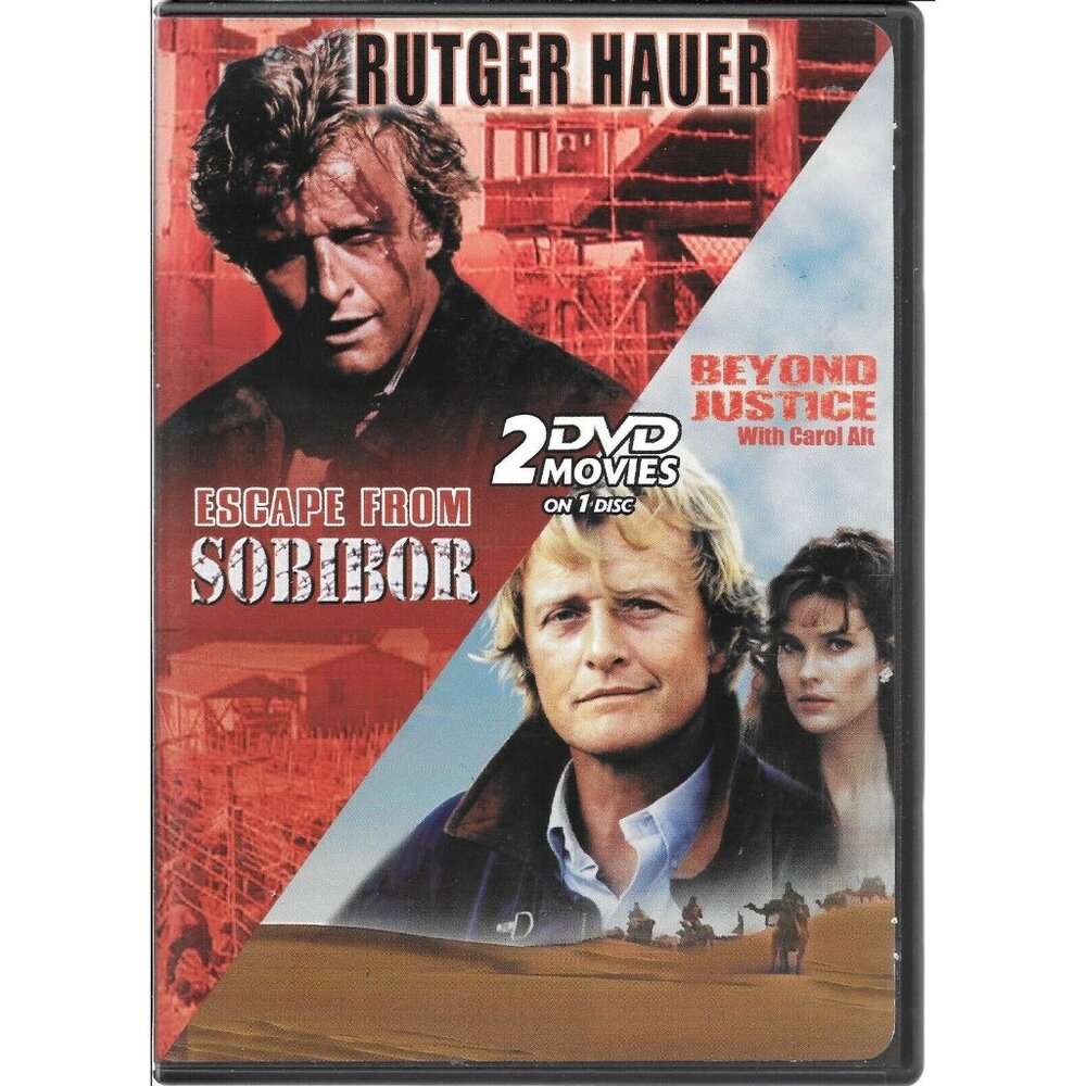 Rutger Hauer Double Feature DVD: Escape From Sobibor & Beyond Justice DVD4504